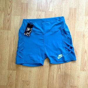 Nike style athletic workout shorts with pocket